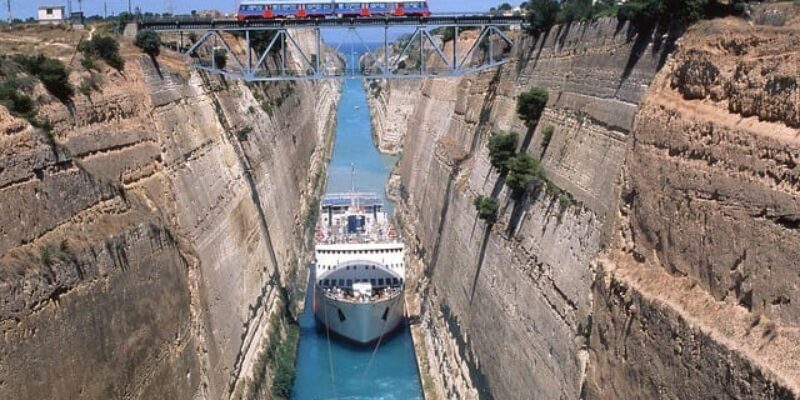 Bau des Kanals Bau des Kanals