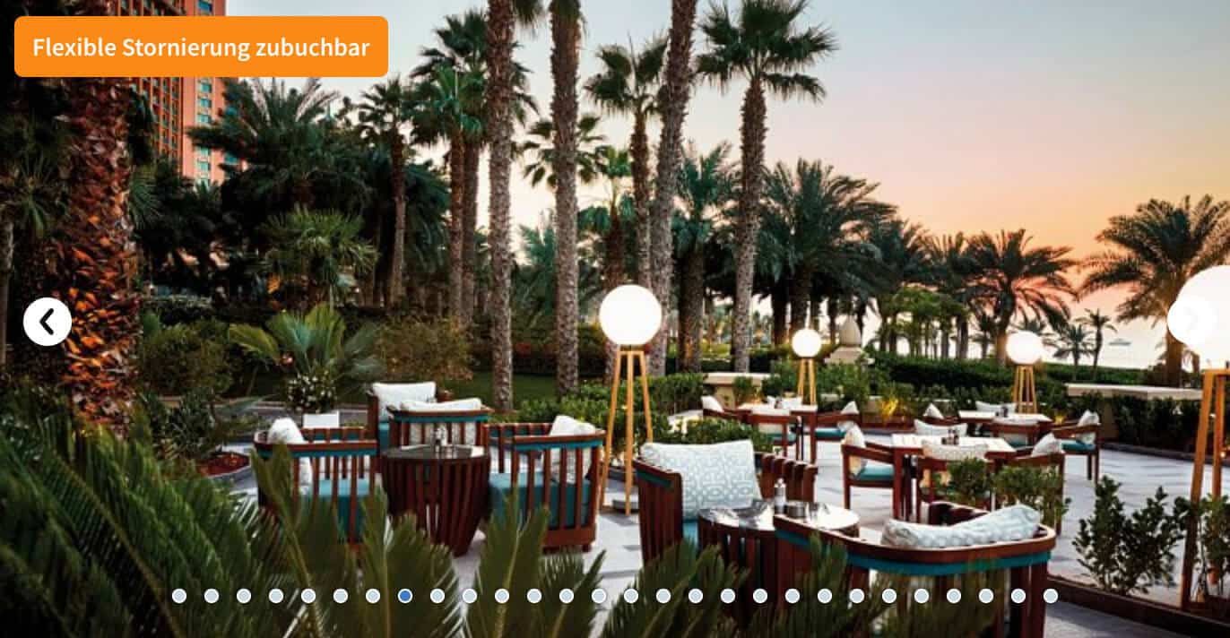 Sich im Atlantis Hotel Dubai lecker verköstigen