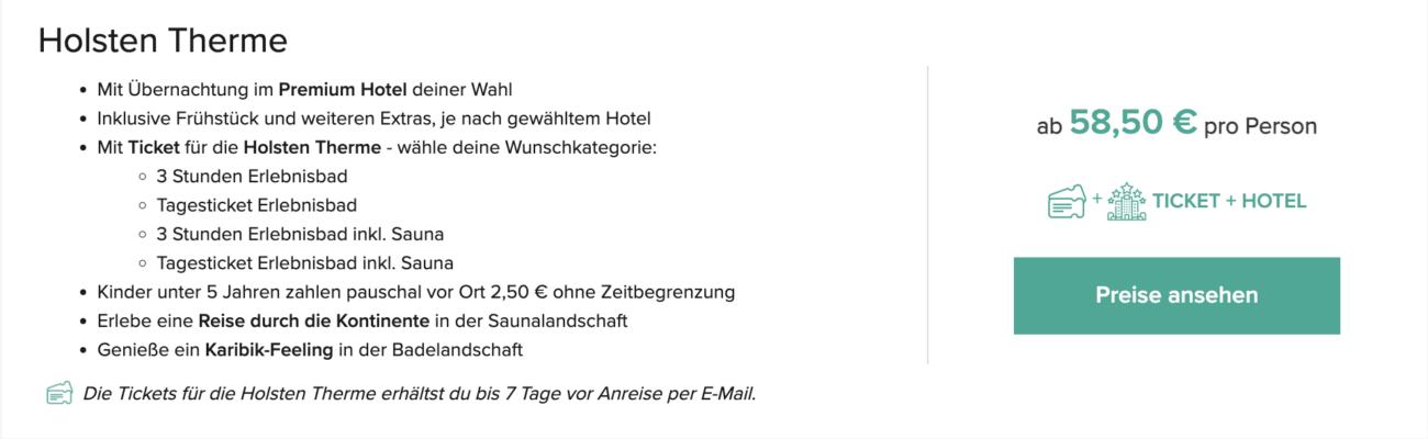Holsten Therme Angebot