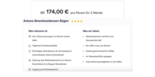 Kurztrip Ostsee Angebot