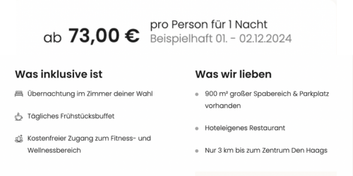 Leonardo Royal Hotel Den Haag Promenade Angebot