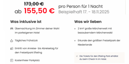 Efteling Park Angebote