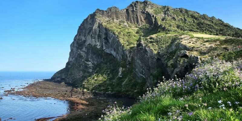 Die Landschaft von der Insel Jeju Die Landschaft von der Insel Jeju