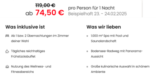 Hotel Traube am See Angebot