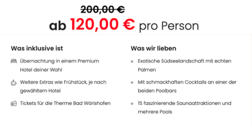 Therme Bad Wörishofen Angebote mit Übernachtung im Hotel